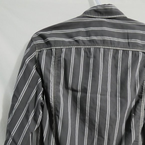 ESPRIT, Slim Fit, xs, extra small, striped button down front shirt, GUC - Picture 9 of 15